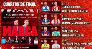 El Torneo LaLiga Santander Challenge Ibai Llanos jugará este domingo los cuartos de final