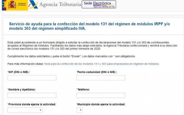 AEAT confección modelos