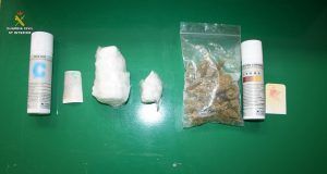 La Guardia Civil interviene más de 200 gramos de cocaína y detiene a dos personas en Cañete