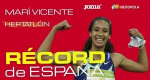 María Vicente logra el récord de España de heptatlón con la mejor marca española de la historia sub23