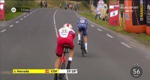 Jesús Herrada mejora cinco puestos en la general del Tour en dos días