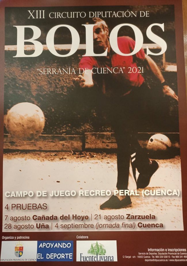 Cartel XIII Bolos Serranía de Cuenca 2021 | El Deporte Conquense