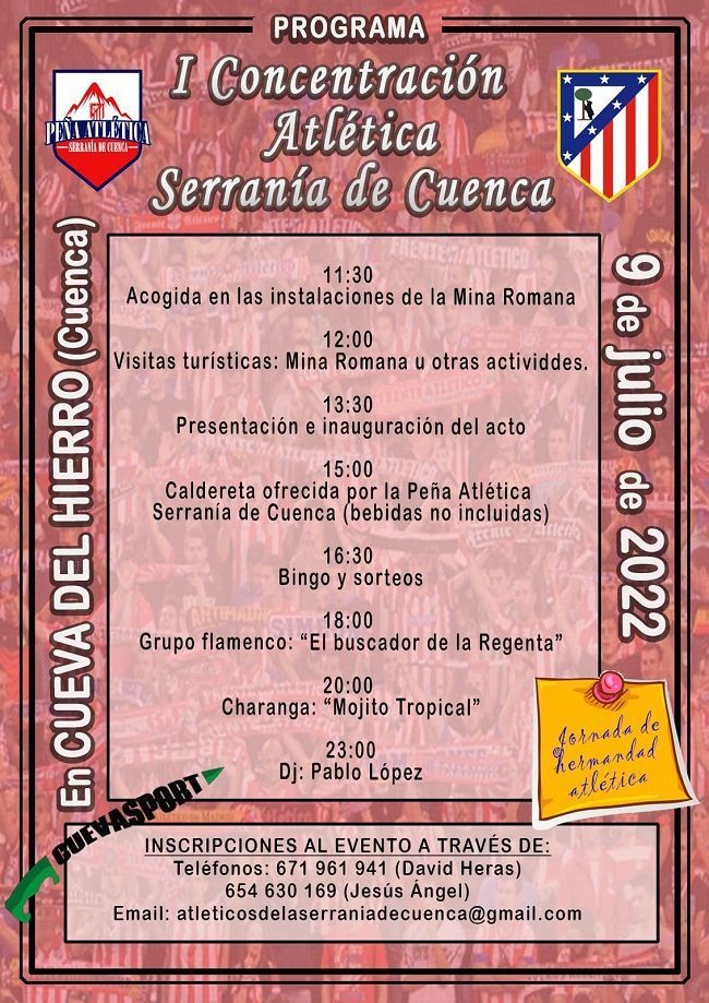 Horarios Concentración Atlética | El Deporte Conquense