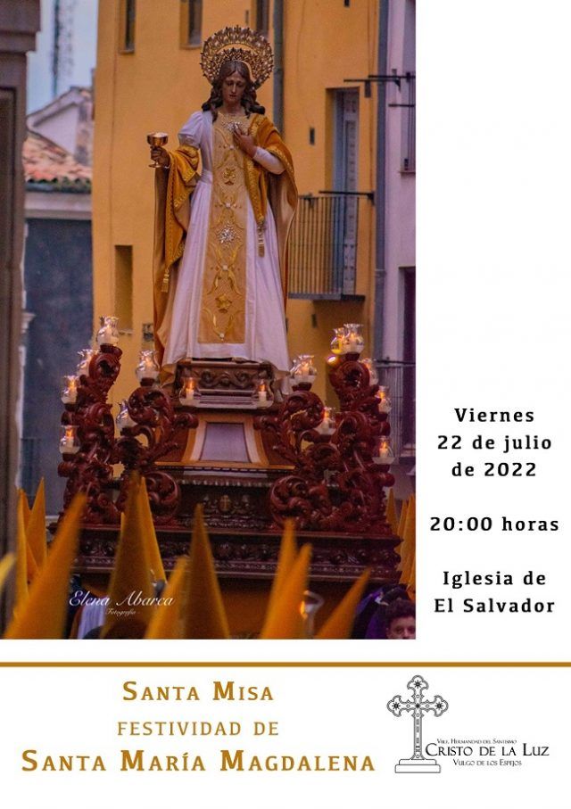 Cartel Santa Misa en honor a Sta Maria Magdalena 220720