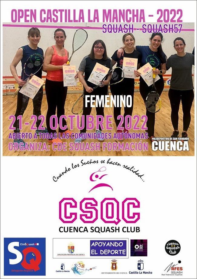 Squash cartel completo | El Deporte Conquense