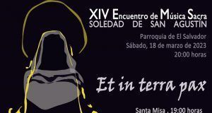Este sábado, veneración y Misa Solemne a Ntra. Sra. de la Soledad de San Agustín y XIV Encuentro de Música Sacra