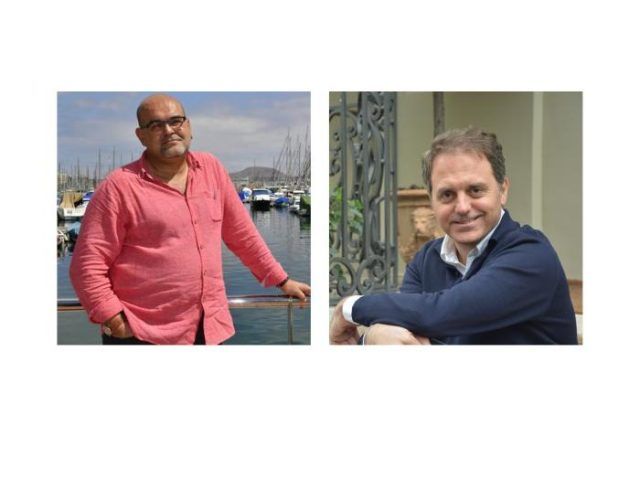 Alexis Ravelo y Domingo Villar