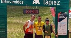 Víctor López tras la finalización de la carrera.