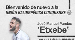 El lateral Etxebe seguirá finalmente en el Conquense