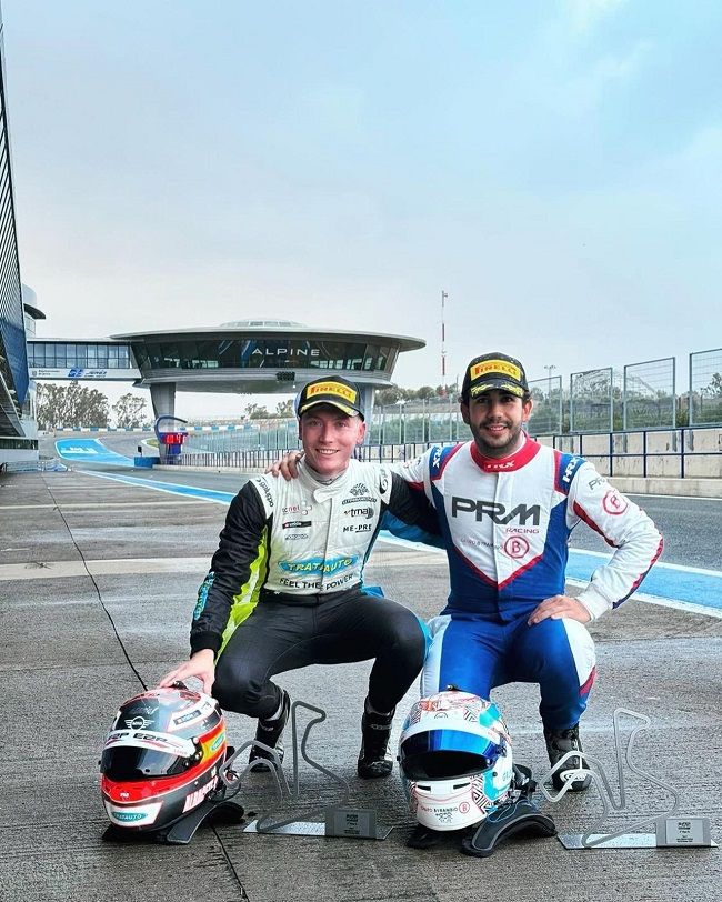 Barambio junto a su compañero, Tony Albacete