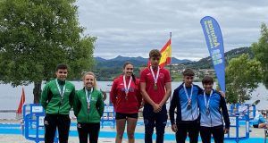 El conquense Agustín Martínez logra la plata en el K2 Mixto Juvenil en el Campeonato de España de Piragüismo