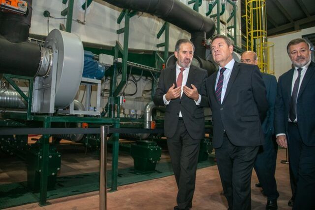 Inauguración de la central térmica de la Red de Calor de REBI