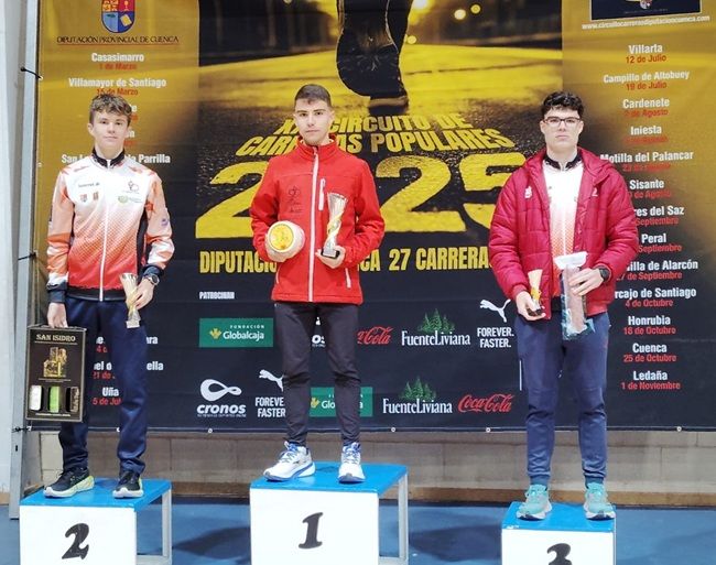 Sergio-Algarra-Javier-Algarra-y-David-Cano-triplete-Sub-25 | El Deporte Conquense