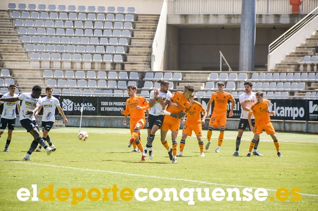 Con este disparo Sina marcó su primer gol en el Conquense | El Deporte Conquense