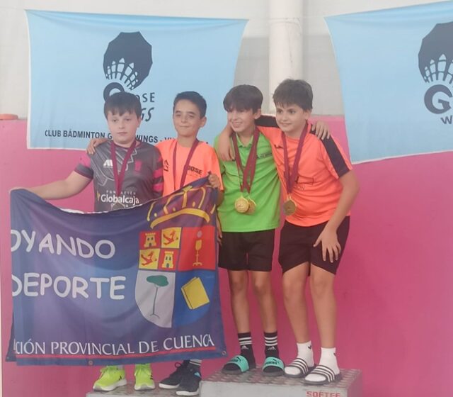 Álvaro en el pódium 2º IM Sub13