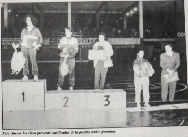 Podio femenino 1988 Teesa Esteso | El Deporte Conquense