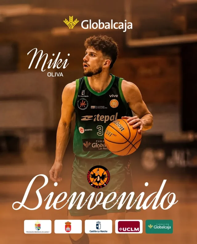 🚨 FICHAJE MIKI 🚨 mikiolivacampabadalPólvora y dirección de juego para el Basket Globalcaj