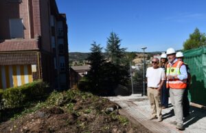 Las obras ya en marcha de los cinco accesos de Fuente del Oro mejorarán la accesibilidad peatonal del barrio
