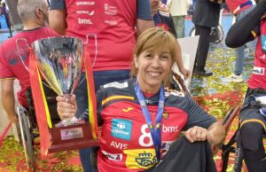 Diana Cantalejo, una campeona del mundo de balonmano adaptado con raíces en Fresneda de la Sierra