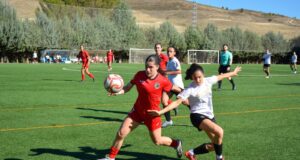 Empate a balón parado entre el Conquense Femenino y el Dínamo Guadalajara (1-1)