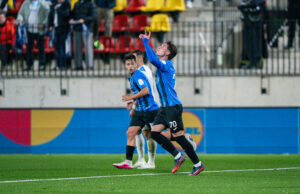 Borja Arellano hace historia al anotar el primer gol de un equipo andorrano en una fase de liga europea