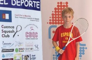 Alfonso Bustos, la joven promesa del squash conquense, busca brillar en la Copa de España Sub-13 en Paterna