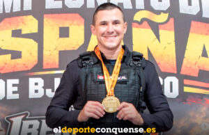 El conquense Miguel Ortega conquista el oro en el Campeonato de España BJJT de peso mediopesado